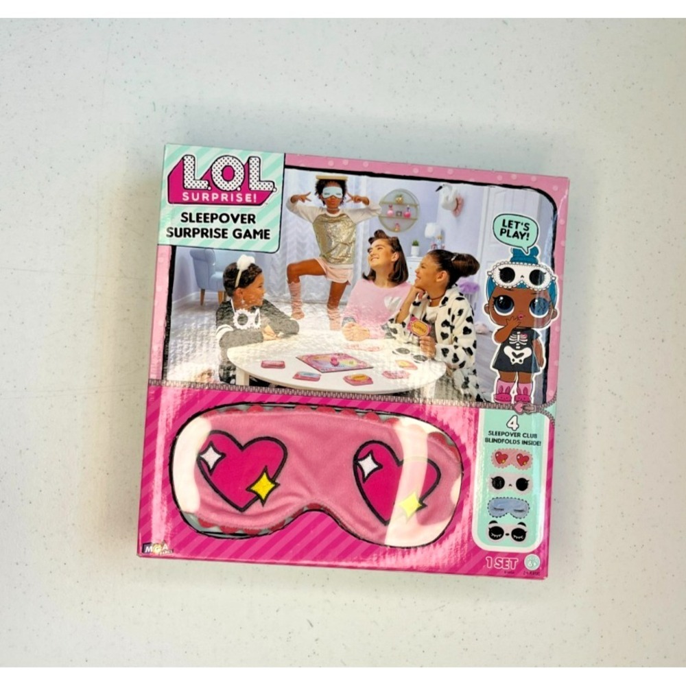 LOL Surprise Sleepover Surprise Game! 200 Cards, 4 Blindfolds And A Spinner. NEW